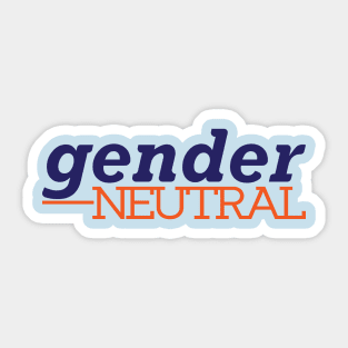 Gender neutral Sticker